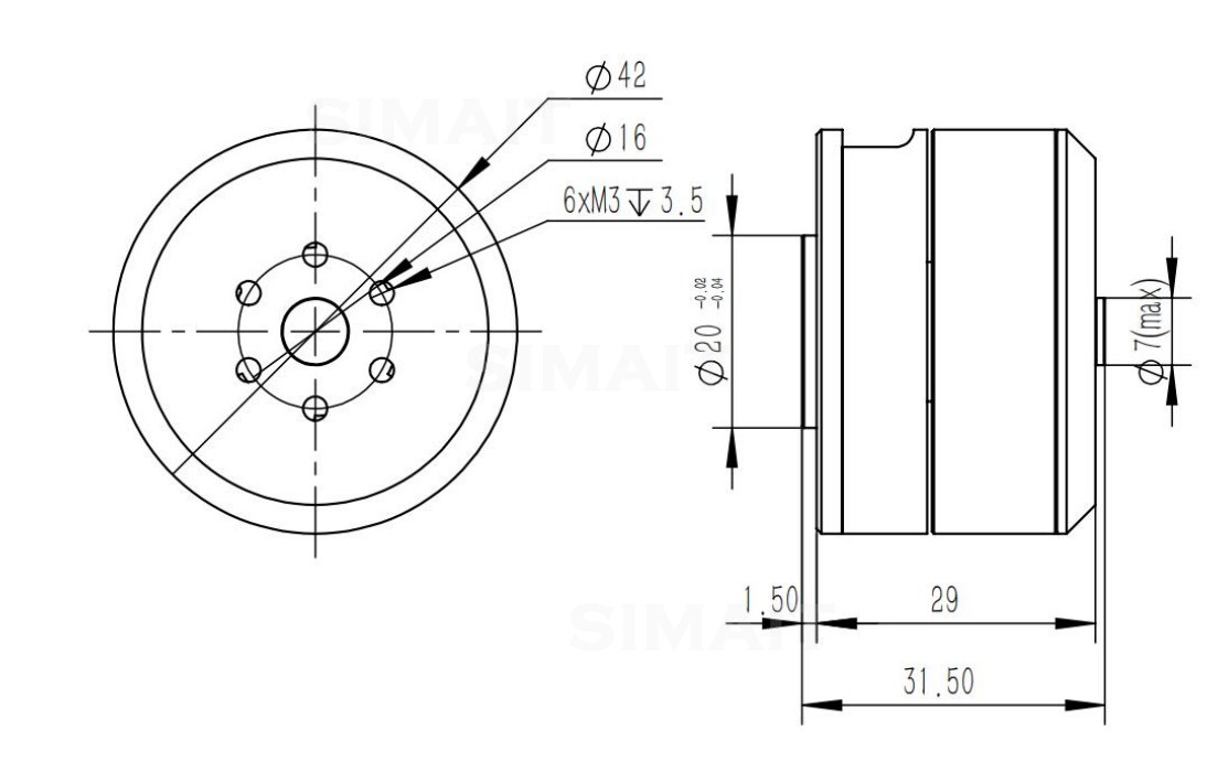 Silnik BLDC DAMIAO DM-H3510 24 – Direct Drive Servo Motor Robotics recenzja i cena